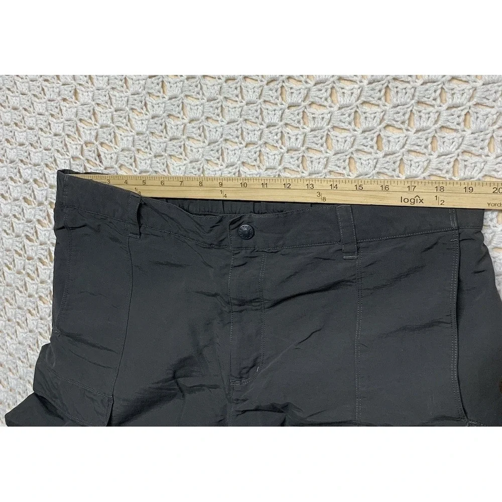 North Face Pants Mens Sz‎ XL Gray Convertible Zip Off Hiking Outdoor Stretch